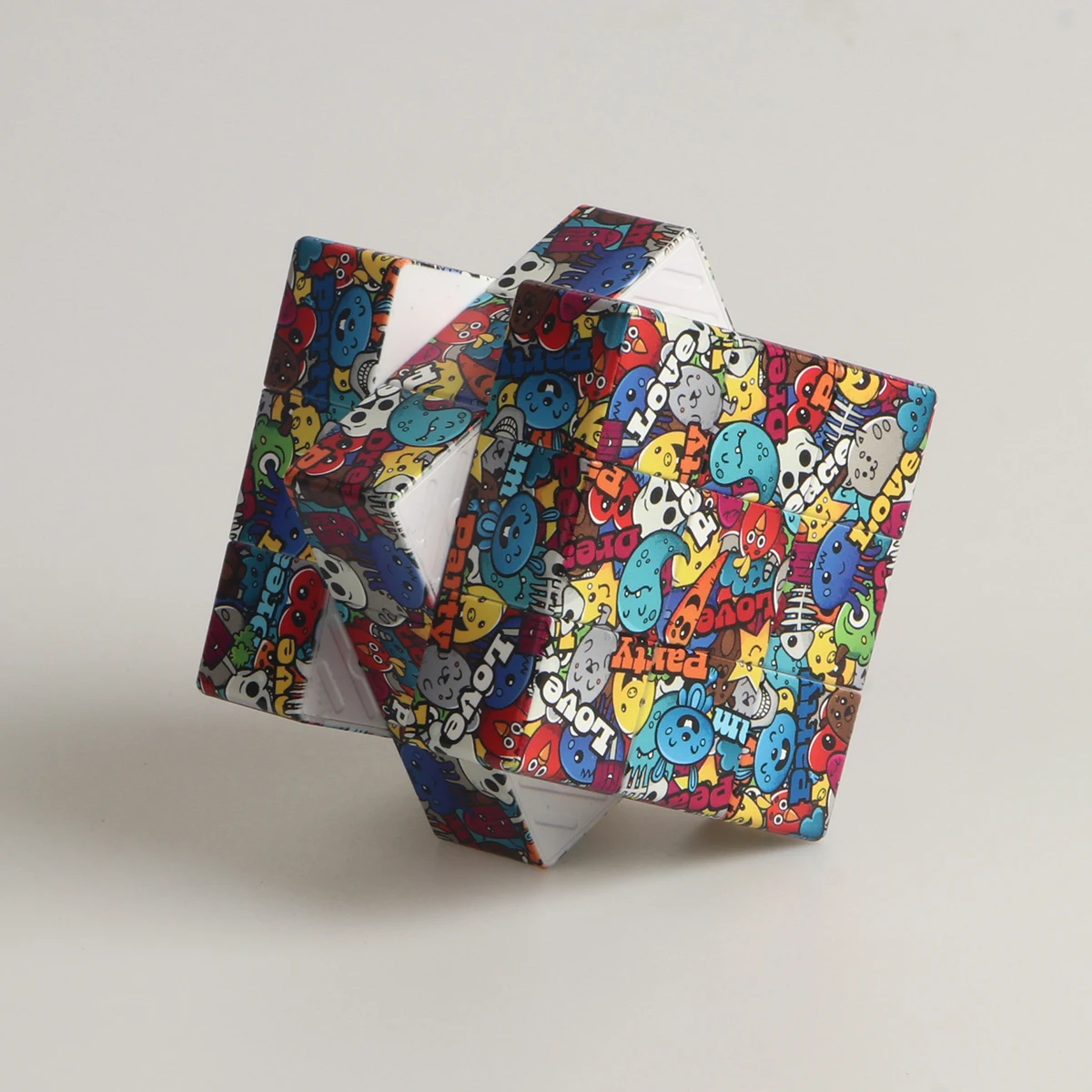 المكعب السحري 3x3x3 ثلاثية الأبعاد UV اللون اللوحة متعة الإجهاد الإغاثة لغز المهنية السلس سرعة لعبة لعب الأطفال الهدايا