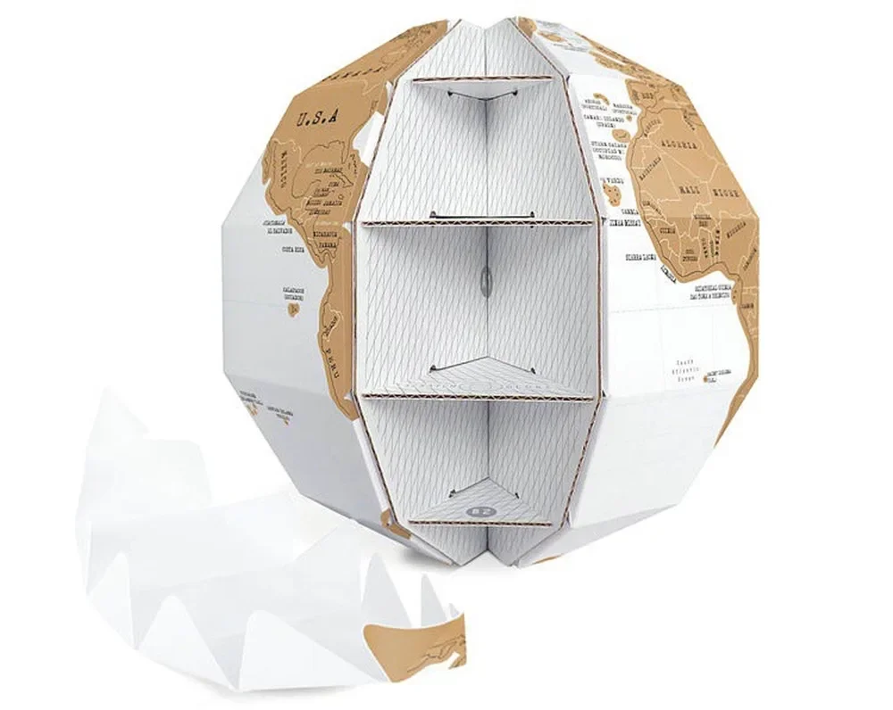 Drop shipping Creative Scratch Globe - DIY Assembly Scratch Map - Deluxe Scratch Off Foil Layer Coating Maps Perfect As A Gift