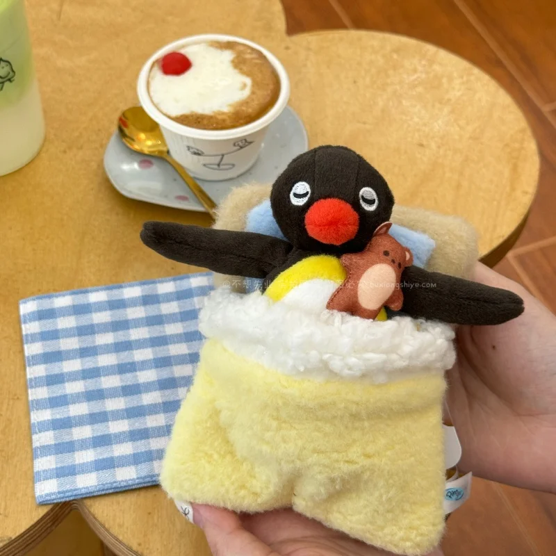 Pingu Pinga Penguin Trapped And Trapped In Bed Pingu In The City Soft Plush Doll Pendant Kawaii Children Birthday Toy Gifts