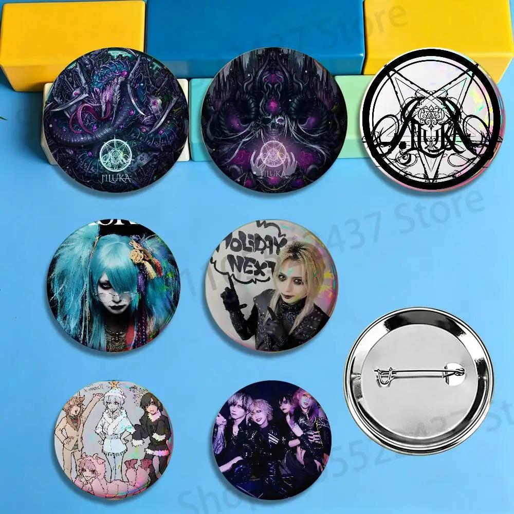 JILUKA Band DeViLs Electro Gothic Metal Round Pins Cartoon Brooches Stylish Ornament Badge for Backpack Accessorys Gifts