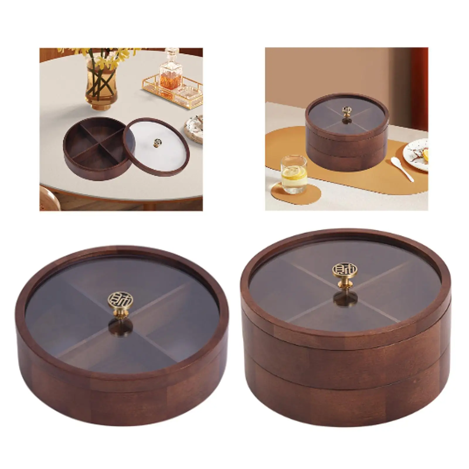 

Поднос для сухофруктов, деревянный ящик для хранения конфет для новогоднего дома, согревающие фрукты