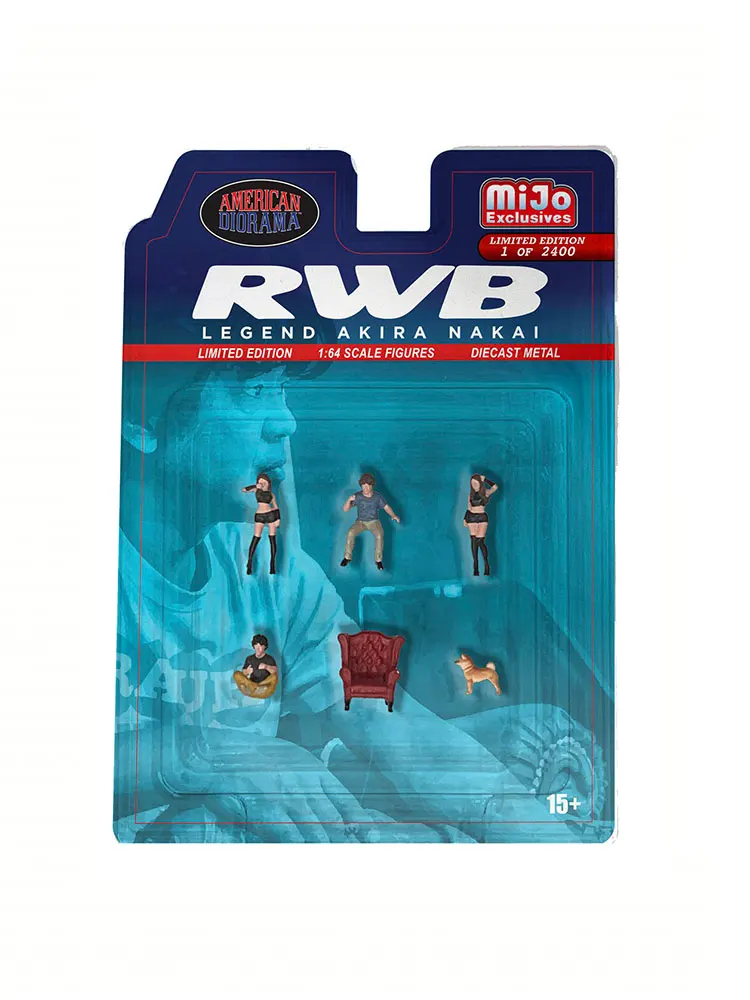 American Diorama1:64  Figure Set - RWB Legend Collection of die-cast alloy figure car decoration