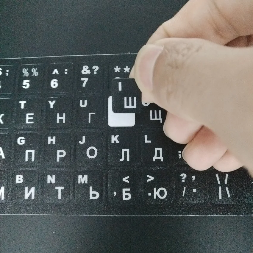 5pcs RUS Russian Letters Keyboard Stickers For Macbook Laptop Notbook Computer Keyboard Protector For iMac