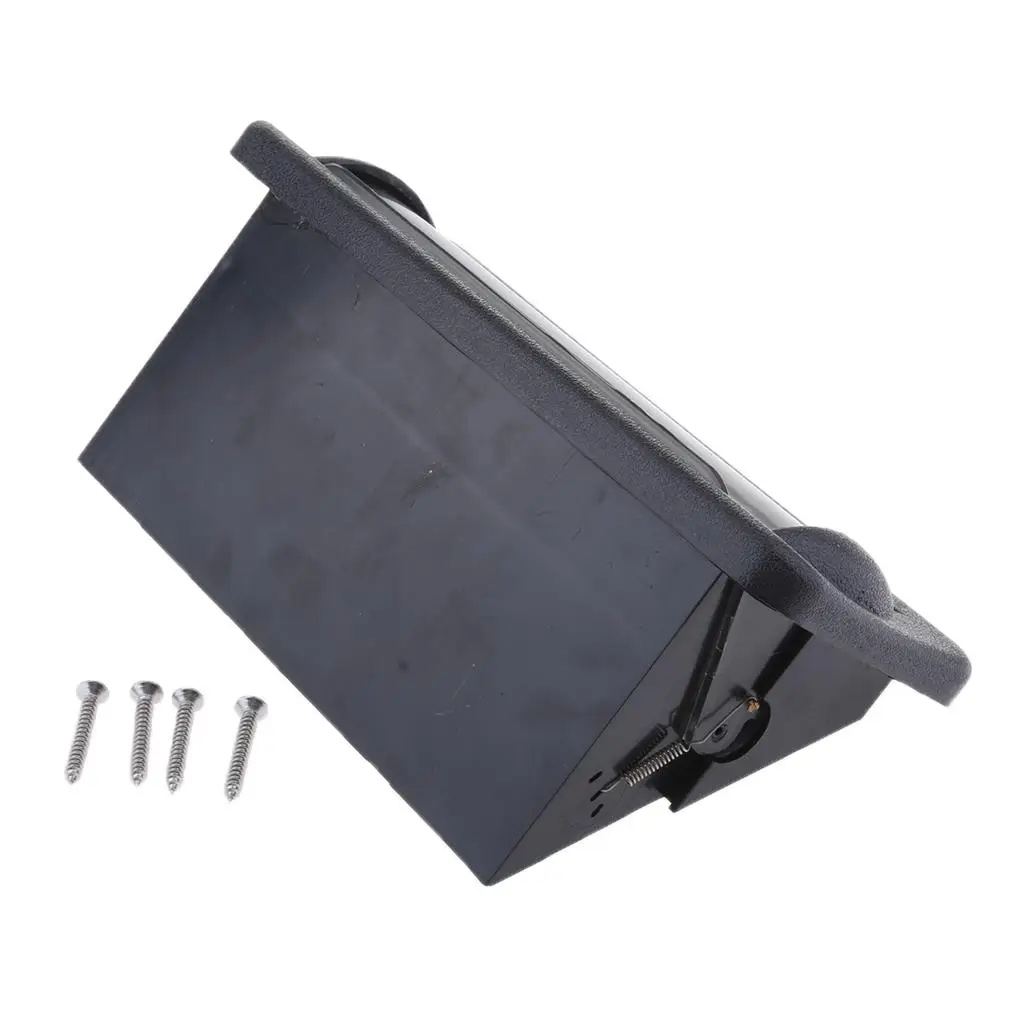 ABS Polymer Waterproof Marine Stereo Cover Flip-up Shield Housing for Boat Car Audio Receiver Protection