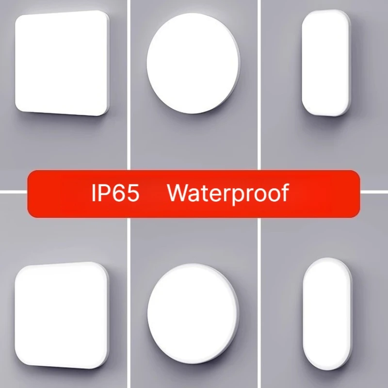 15W 20W Outdoor LED Wall Lamp AC220V Waterproof Garden Porch Surface Mounted Sconce Light Bathroom Moistureproof Ceiling Light