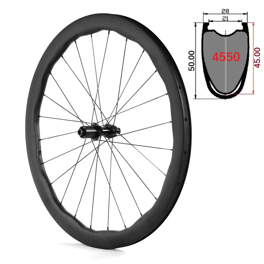 Carbon Wheels Princeton PEAK4550 WAKE6560 EVO 700C Road Gravel Bicycle Tubeless 28mm Width V Disc Brake Wheelset Ceramic 36T Hub