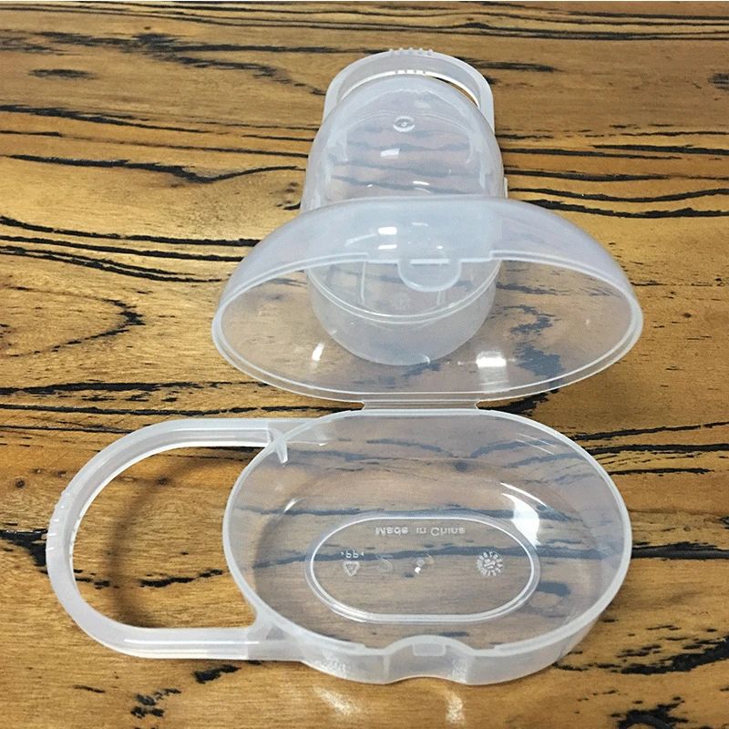 Baby Solid Pacifier Box Soother Container Holder Pacifier Box Travel Storage Case Safe Holder Pacifier PP Plastic Box Size S