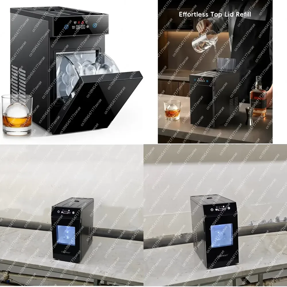 60mm Electric Plastic Countertop Whiskey Ice Ball Maker
