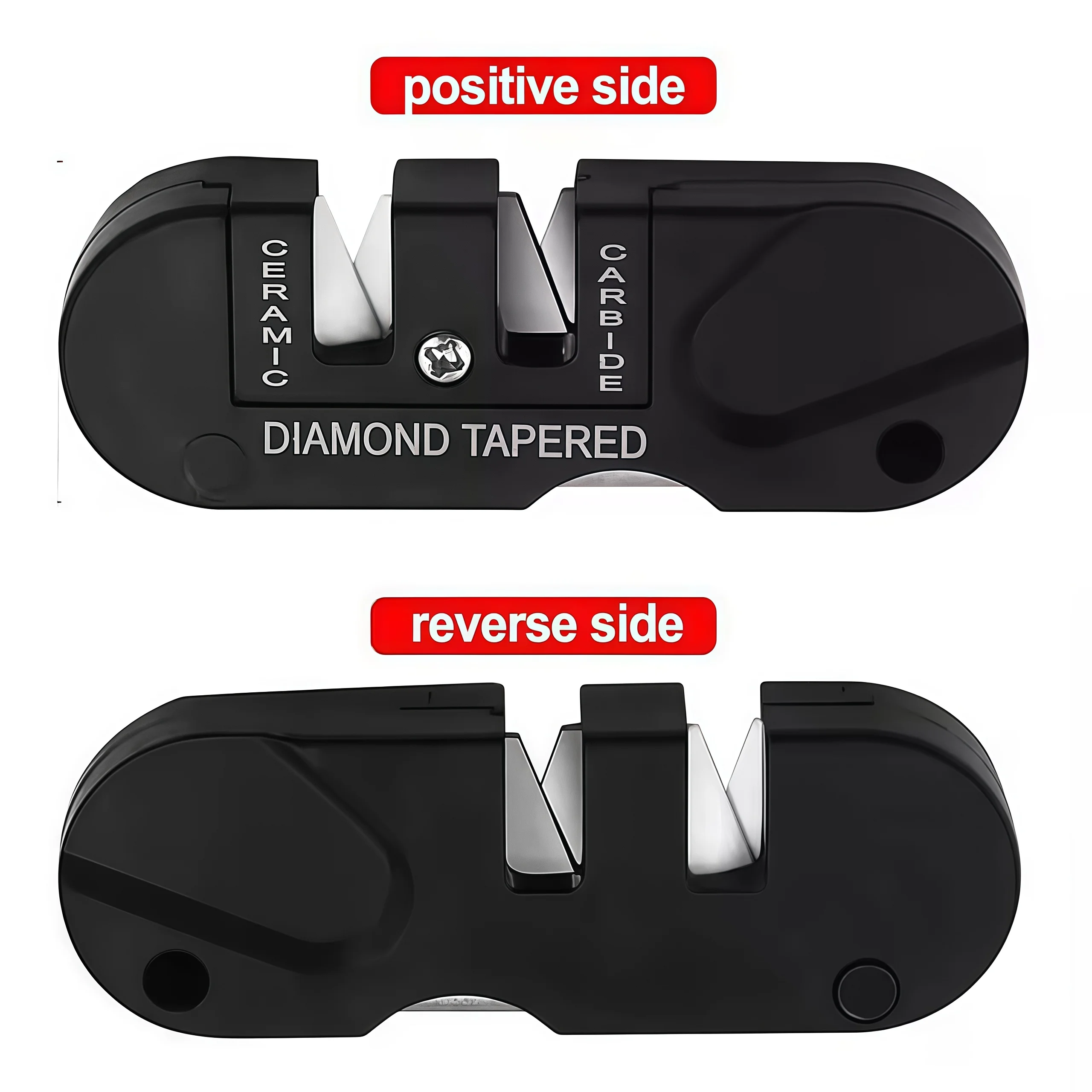 Picture 6: 4-in-1 Portable Tungsten Ceramic Sharpening Stone,Multi-functional Mini Outdoor Camping Tool,Quick Sharpening, Durable Portable