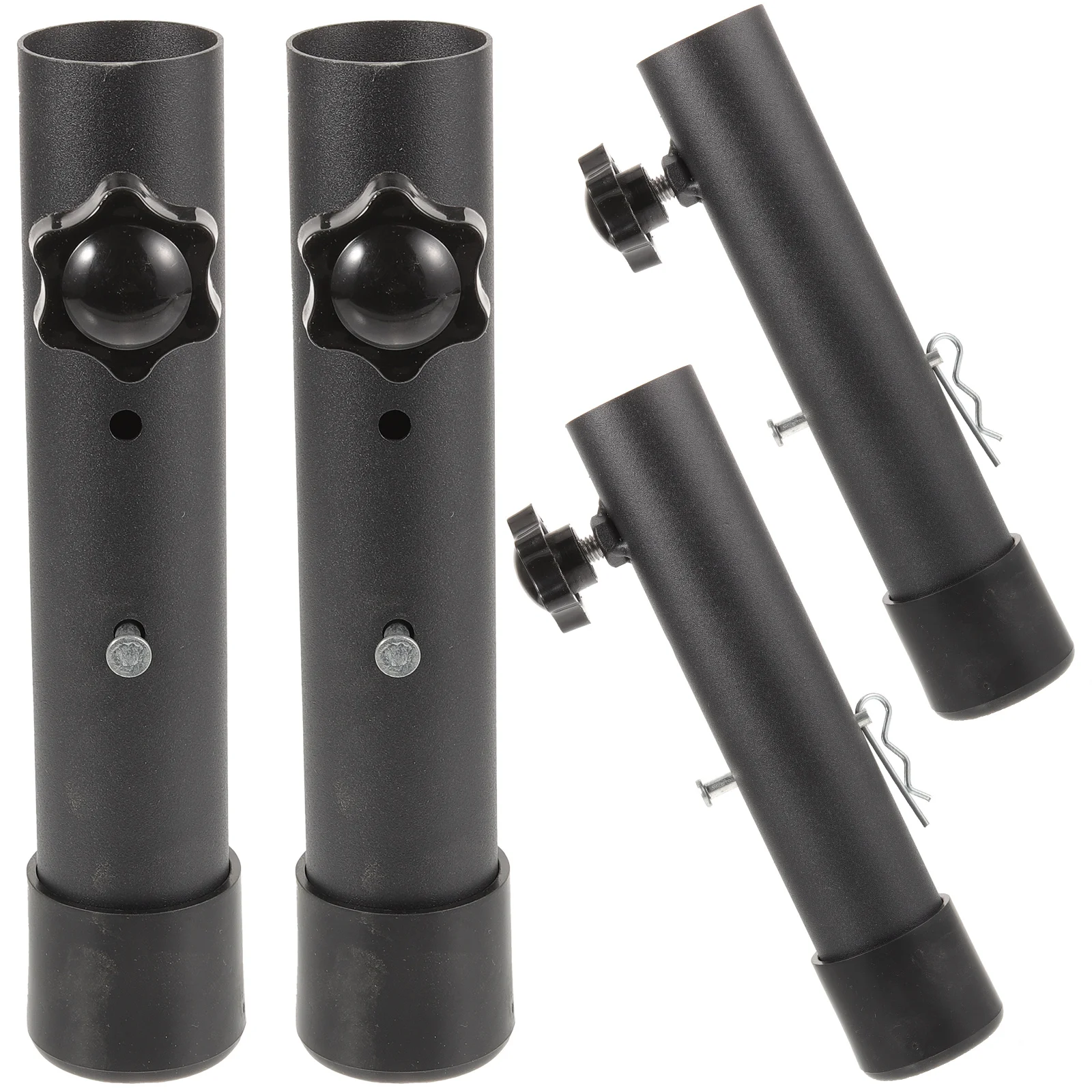 

4 Pcs Table Leg Extender Height Adjustable Furniture Feet Foldable Steel Durable Replacement Support Risers Legs
