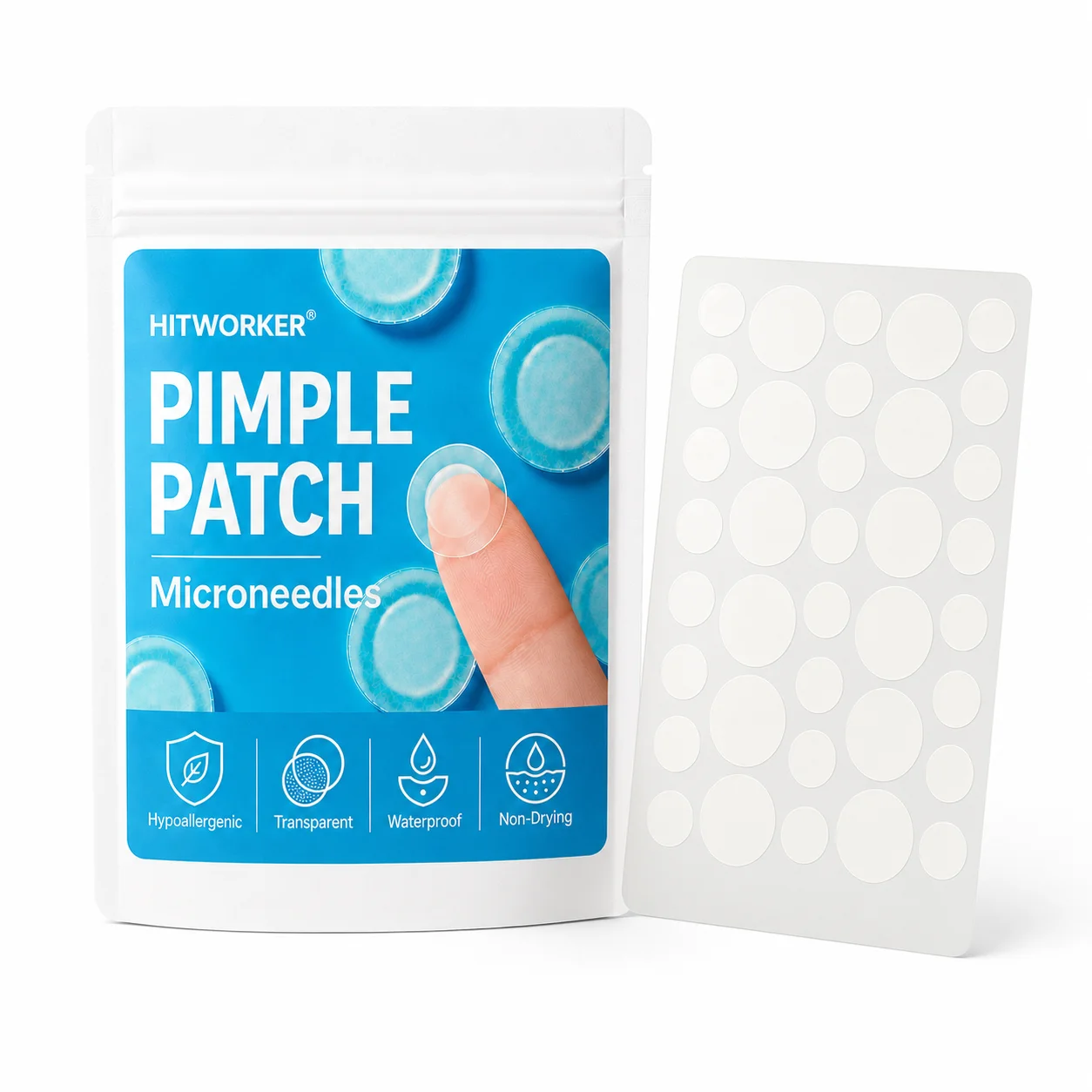 360PCS Pimple Cover Patches, Clear-Look Hydrocolloid Beauty Patches For Day And Night Use, Easy Peel Spot Cover