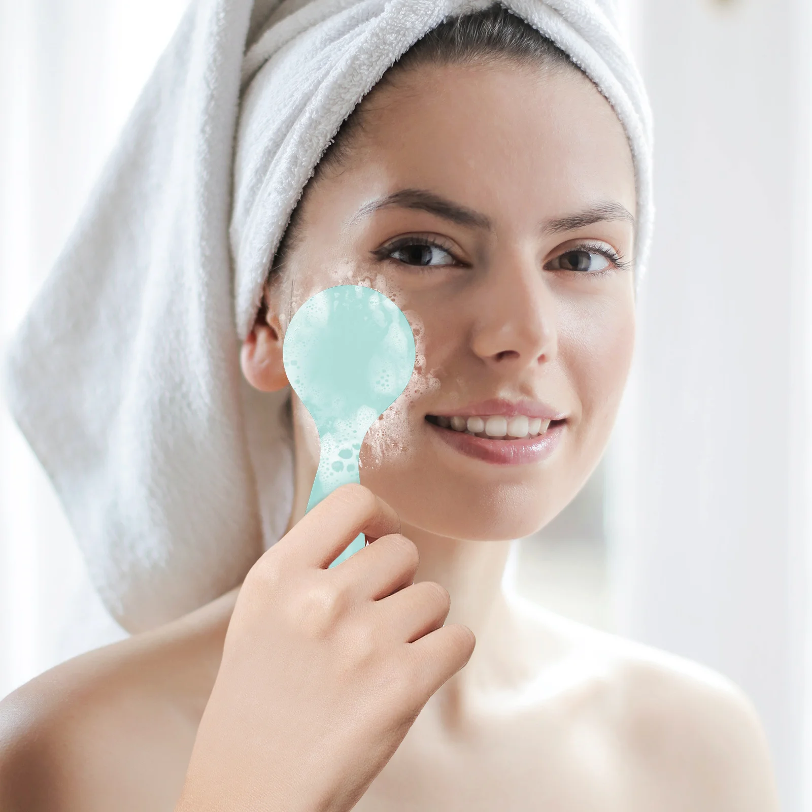 3 pçs escovas de limpeza facial de silicone manual macio purificador facial escova de massagem facial diário lavagem facial ferramenta de cuidados com a pele