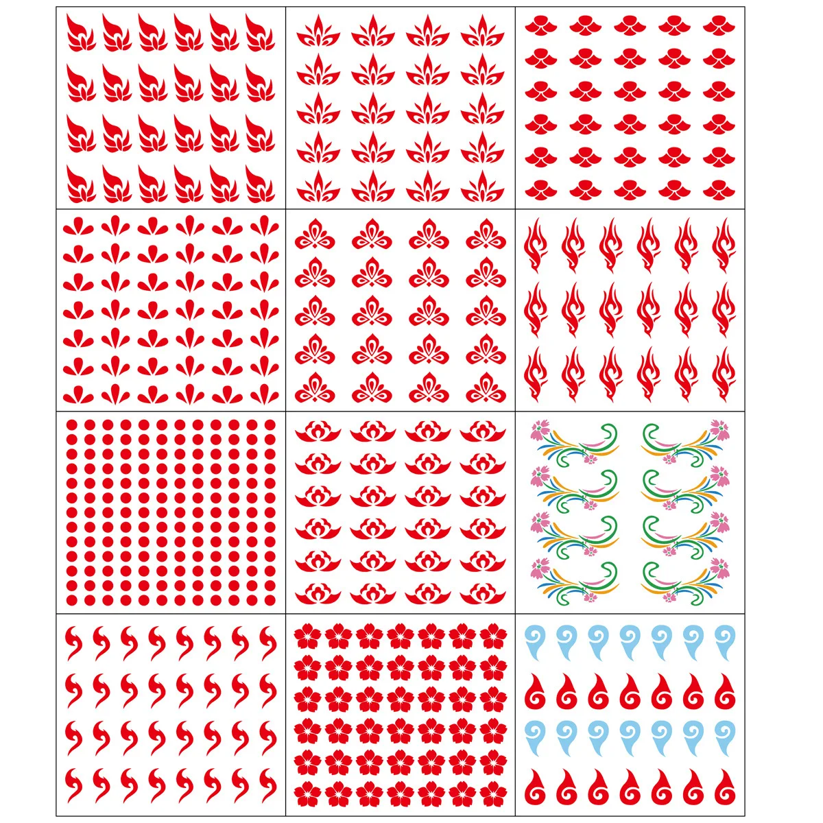 Huadian, сексуальная паста для татуировки бровей, эстетическое искусство, древний стиль, паста для лба для девочек, детская временная татуировка Hanfu, наклейка