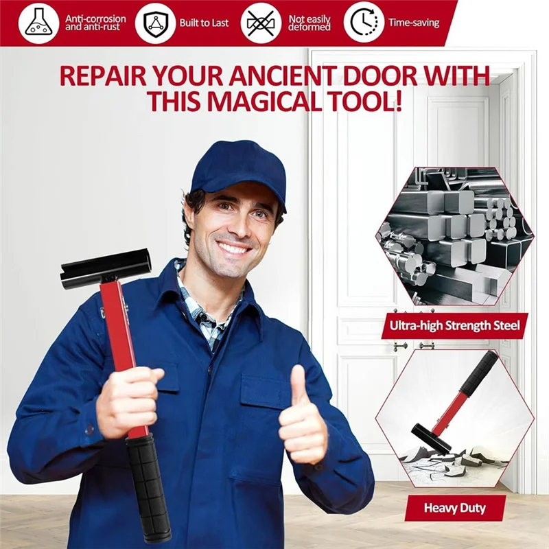 

RALCA-комплект ключей для регулировки зазора петли 4 в 1, инструмент для регулировки петли для жилых и коммерческих инструментов для регулировки дверных петель