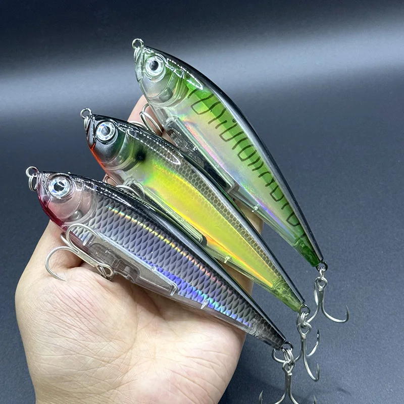 130mm 48g Pencil Twitch Fishing Lures Saltwater Long Casting Wobblers Trout Fishing Pesca Trolling Hard Bait Inshore Twitchbait