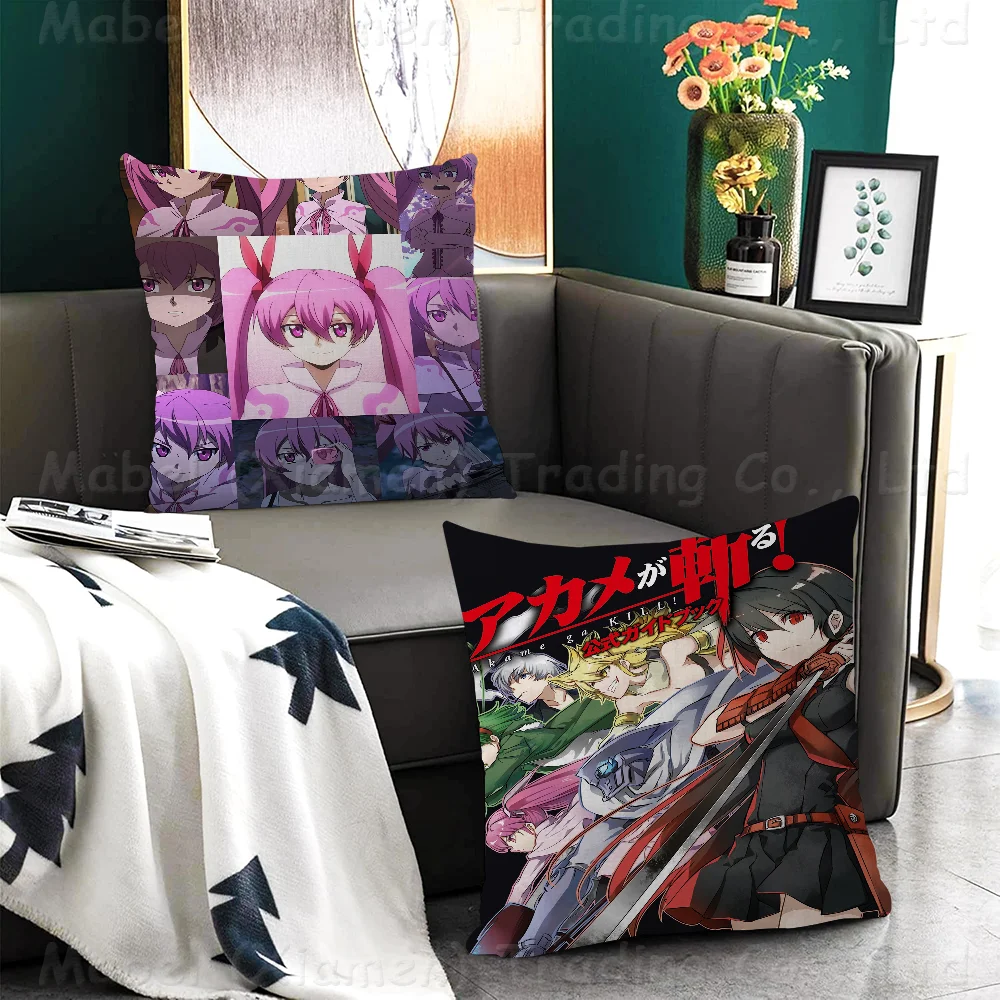 Japanese Classic Anime Akame Ga Pillow Anime Pillow Sofa Bed Head Pillow Cover Cushion Cover 45x45 Cm Fashion