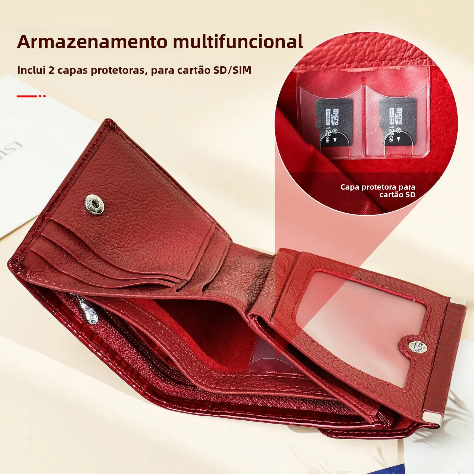 creative-short-women's-wallet-multi-card-integrated-design-fashionable-minimalist-money-clip-leather-purse-compact-size