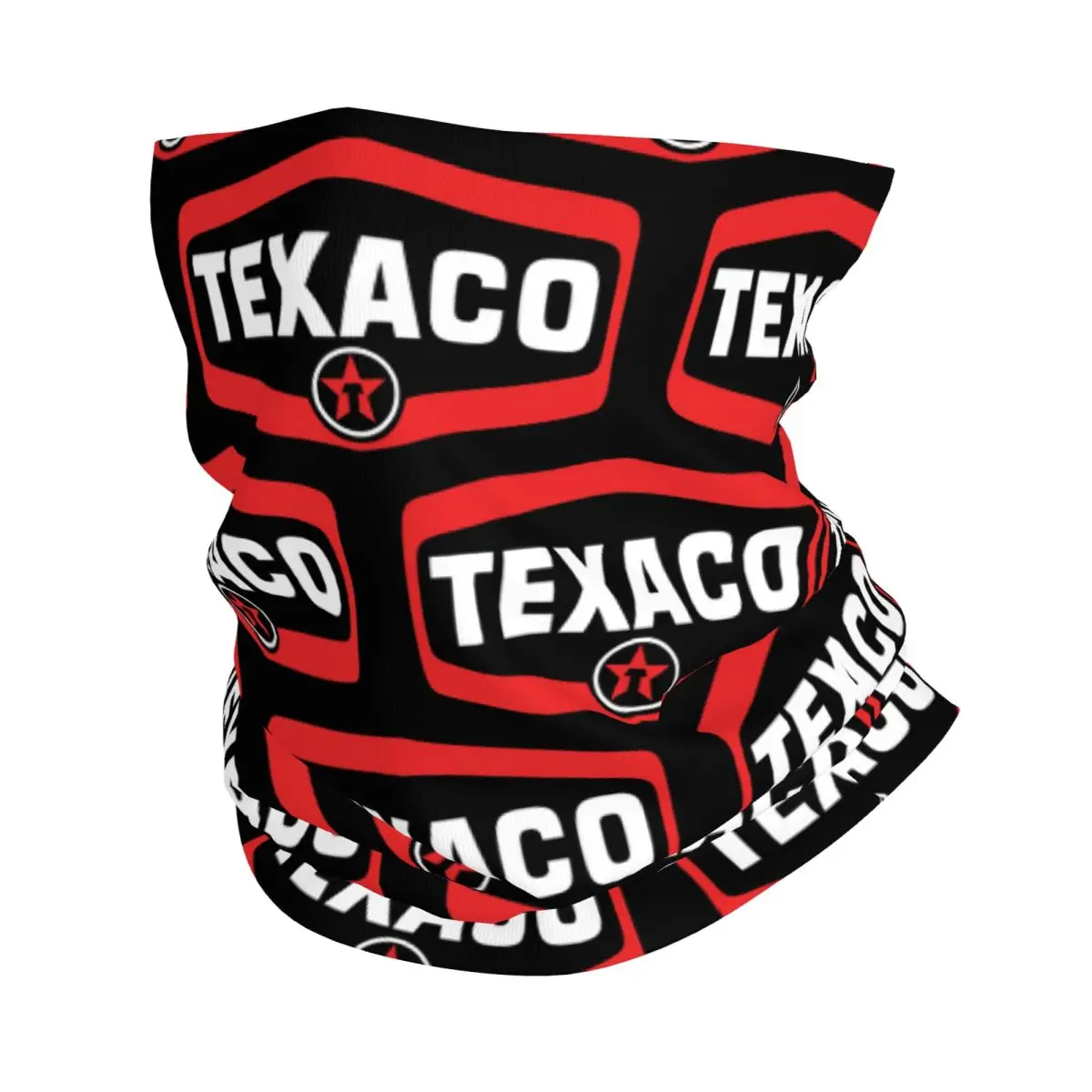 Texaco Logo Neck Gaiter Printed Unisex Face Mask Scarf Warm Headband Hiking Windproof