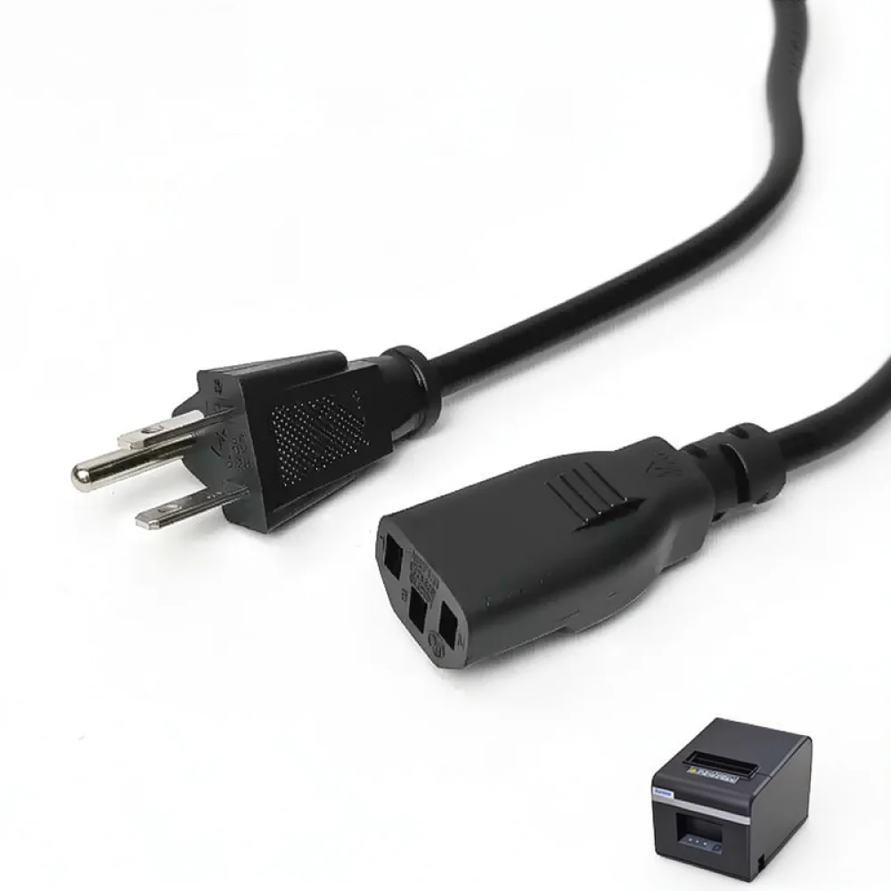 Replacement Power Supply Cord For Xprinter XP 420B 460B 470E 490B Thermal Printer Parts Maintenance Cable Label Maker