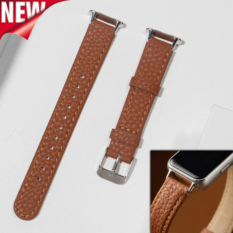 Image of Lederarmband für Huawei Band 11 10, Armband für Huawei Band 9 8, Uhrenarmband für Huawei Band 10, Ersatzarmband, Zubehör