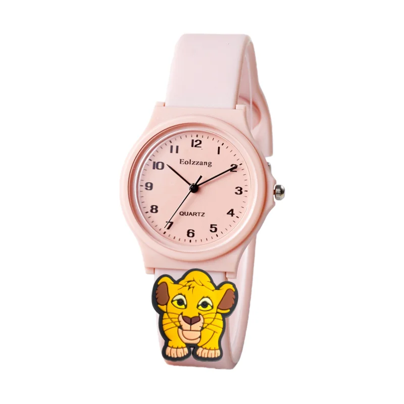 時計かわいいライオンキングシンバ男の子女の子腕時計子供ミニマリストかわいい子供漫画腕時計ギフト子供のための女の子時計