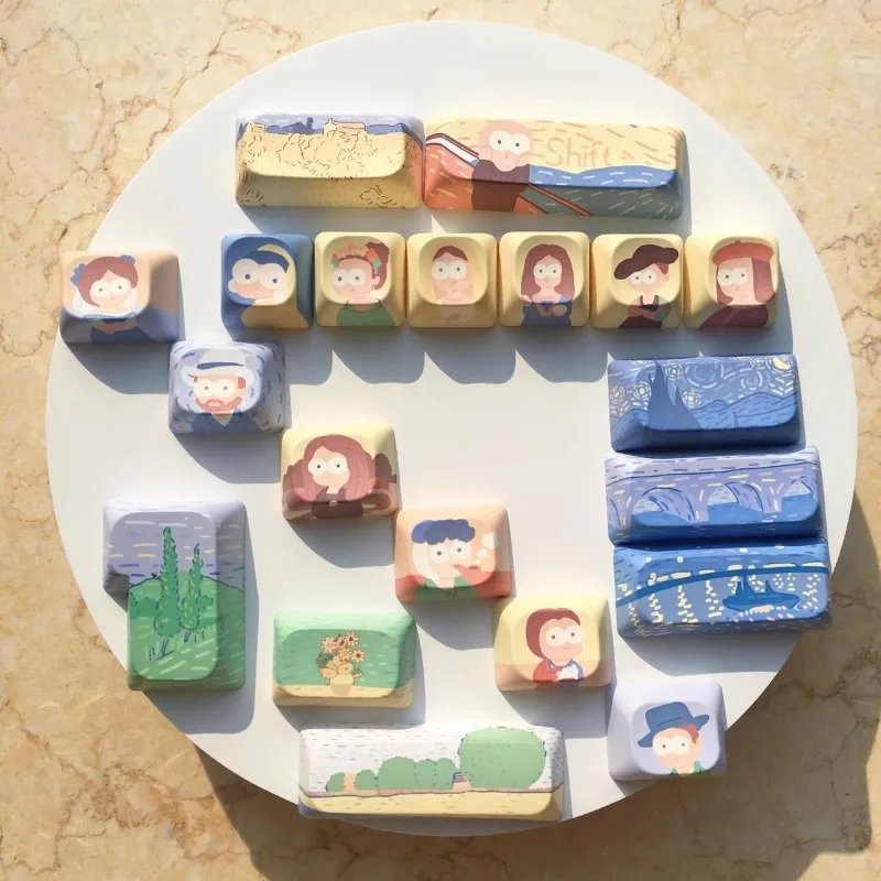Original Character Theme 150Keys DMA Key Cap Cherry Profile Point Cute Keycap Costom Mechanical Keyboard Key Caps Accessory Gift