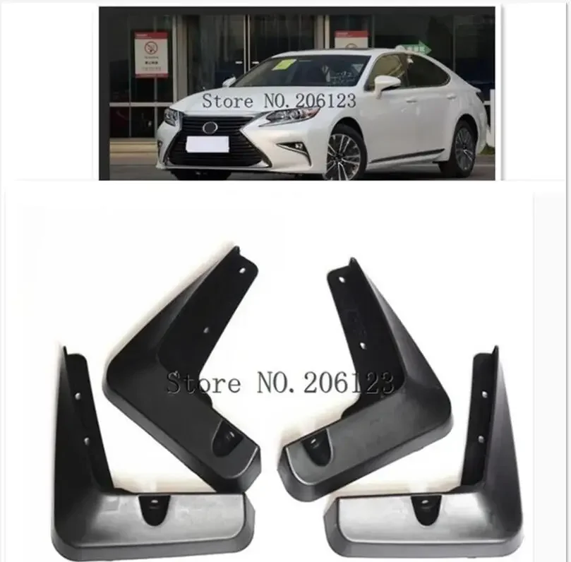 

Set Molded Mud Flaps For Lexus ES ES350, ES300h, ES250 2013-2018 Mudflaps Splash Guards Front Rear Mud Flap Mudguards 2014 2015