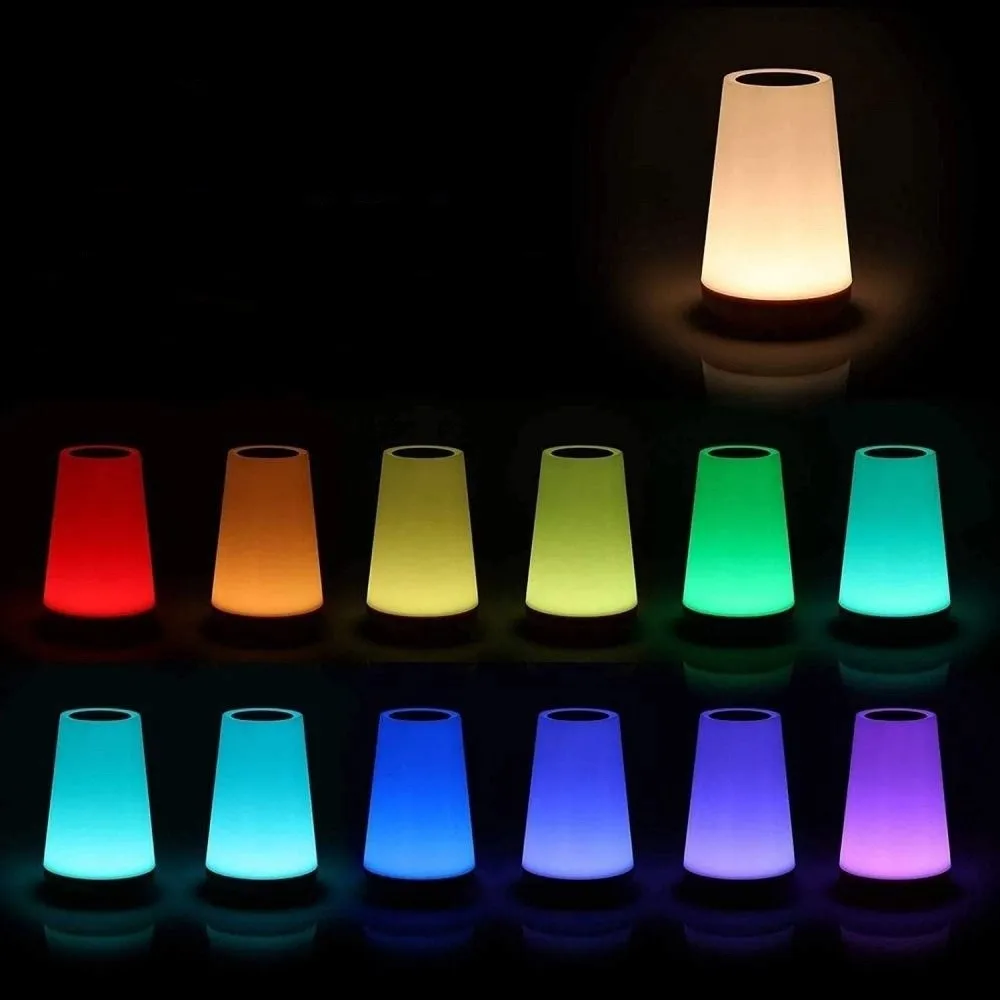 Creative Remote Control Night Light Usb Rechageable Dimmable Bathroom Bedside Lamp Decorative Desk Light Bedside Use