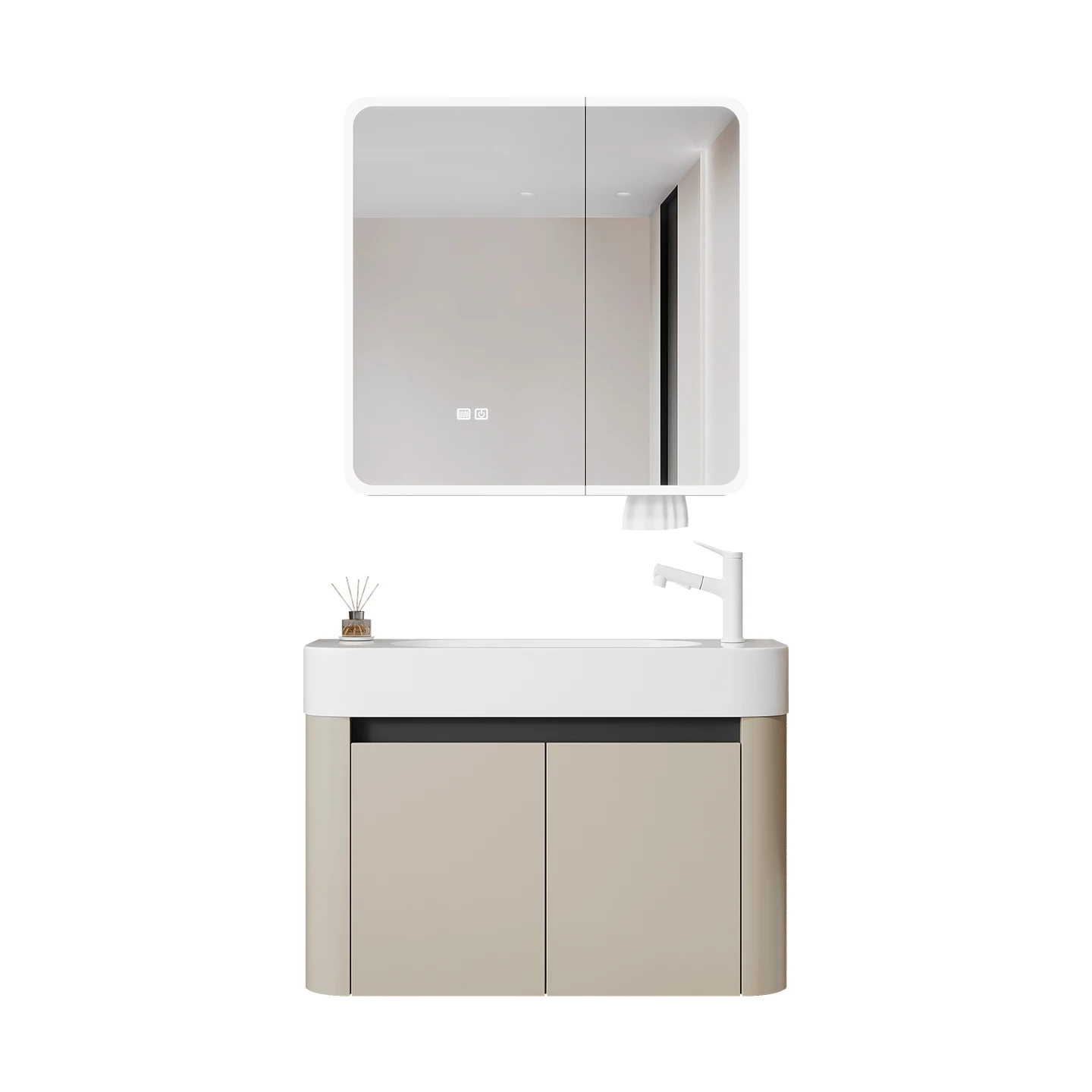 

Bathroom, curved, washbasin, very narrow, sink