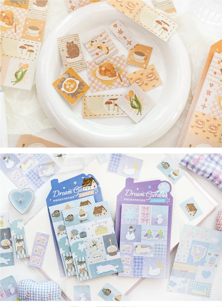 Journal GO 50 Stück Ästhetische Traumgarten-Aufkleber für Karten, Tagebuch-Dekoration, Scrapbooking, DIY-Landschaftsmaterialien, Abziehbilder – Detail 18
