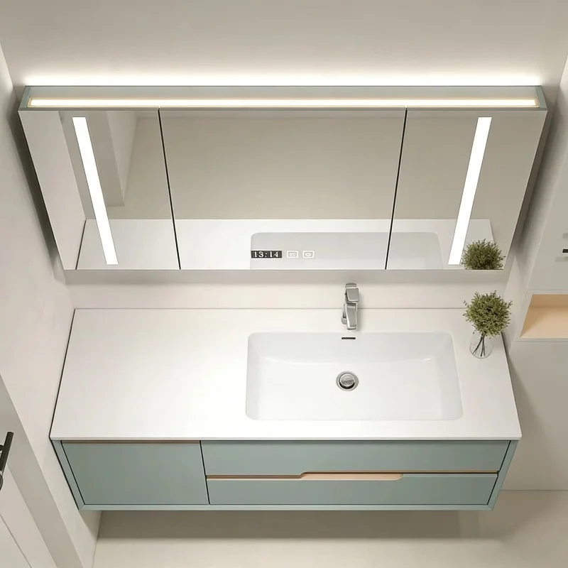 Made of PVC material, white ceramic basin bathroom set, luxury ceramic bathroom