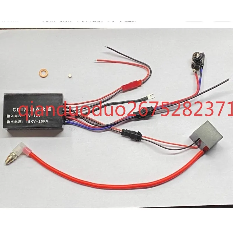 

Подходит для двигателя, совместим с моделями CDI с высоковольтным зажиганием, универсальный миниатюрный искровой поджигатель для двигателя.