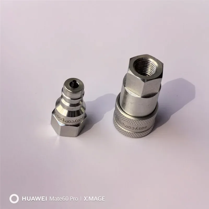 Self sealing metal Vacuum valve nozzle Reusable Vacuum Bag Connector for Prepreg Vacuum Process Carbon fiber resin infusion