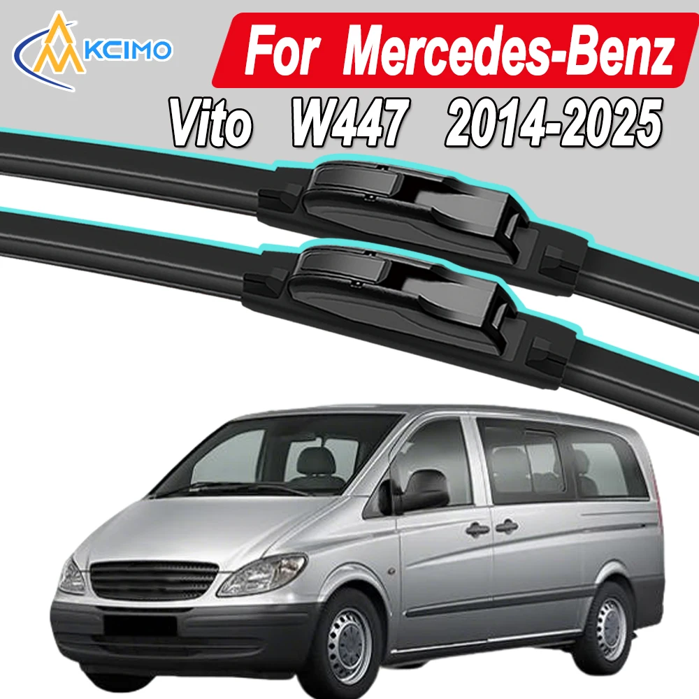 

Силиконовые щетки стеклоочистителя автомобиля Mercedes-Benz Вито W447 2014-2025 — всепогодные бесшумные щетки стеклоочистителя, быстроразъемный зажим