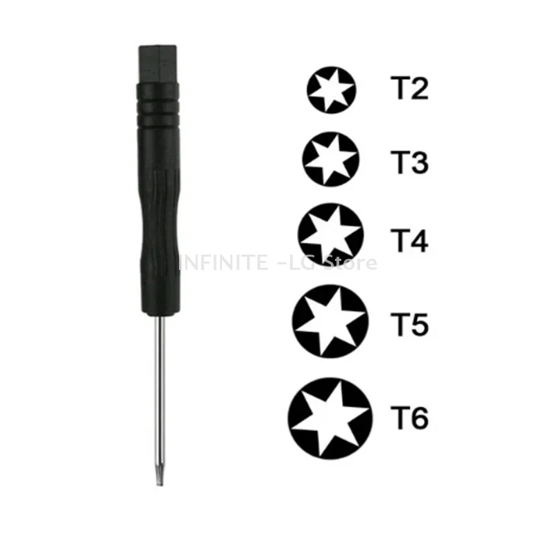 

5 шт. набор отверток с ручкой T2 + T3 + T4 + T5 + T6 прецизионный инструмент для электроники для ремонта мобильных телефонов болт-шуруверт