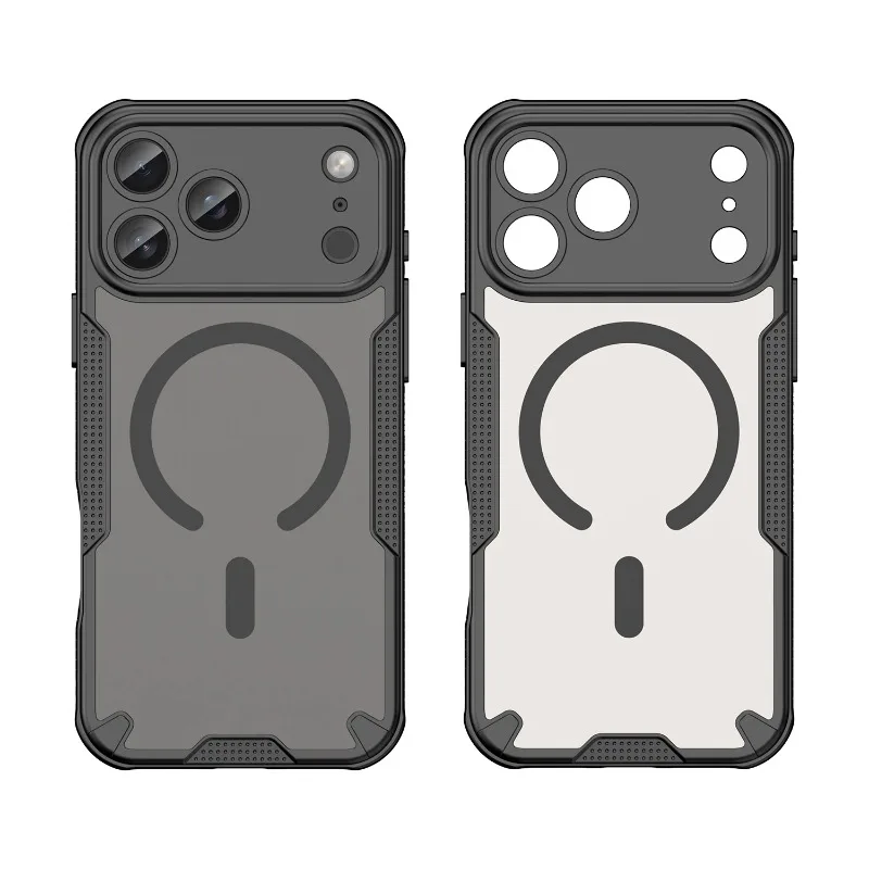 Matte Translucent Magnetic Case for Magsafe IPhone Air 17 16 15 14 13 11 Pro Max Plus 12 Mini 17Pro Mac Safe Armor Phone Cover