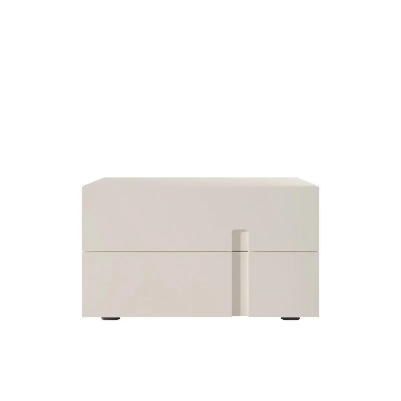

Solid wood bedside table Bedroom household simple cream wind storage cabinet Bedside table Italian sofa side cabinet