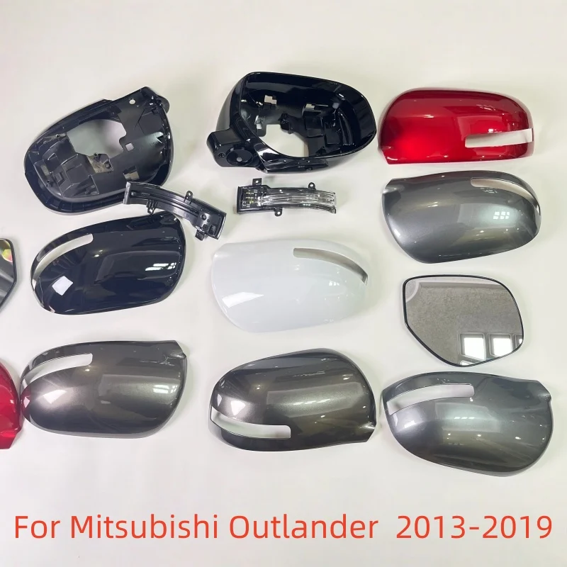 Für Mitsubishi Outlander 2013-2019 Auto Links Rechts Beheizbarer Außenspiegel Glas Spiegelabdeckung Rahmen Blinkerlicht Motor Neu – Detail 1