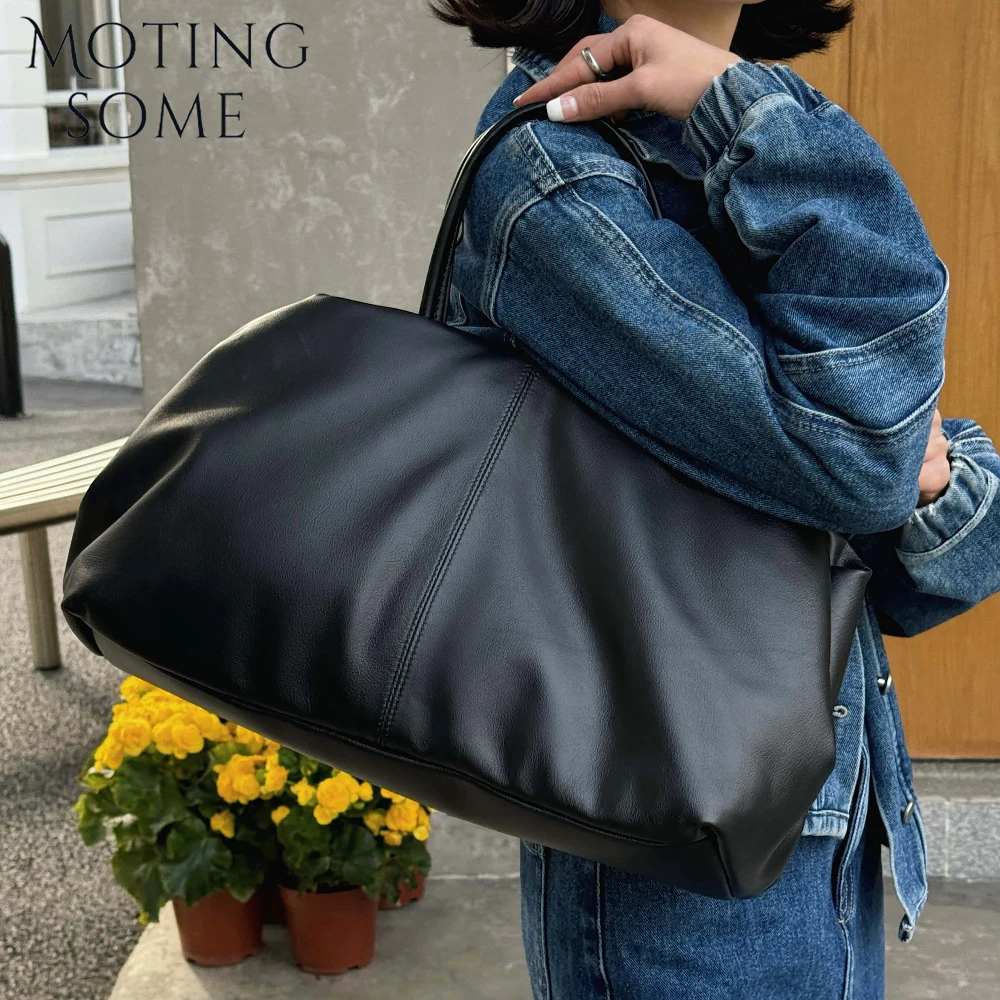 Tas Tangan Wanita Kelas Asli Kulit Sapi Kualitas Motingsome Tas Tiup Gelandangan Besar 2025 Tas Tangan Baru Tas Tote Musim Gugur dan Musim Dingin