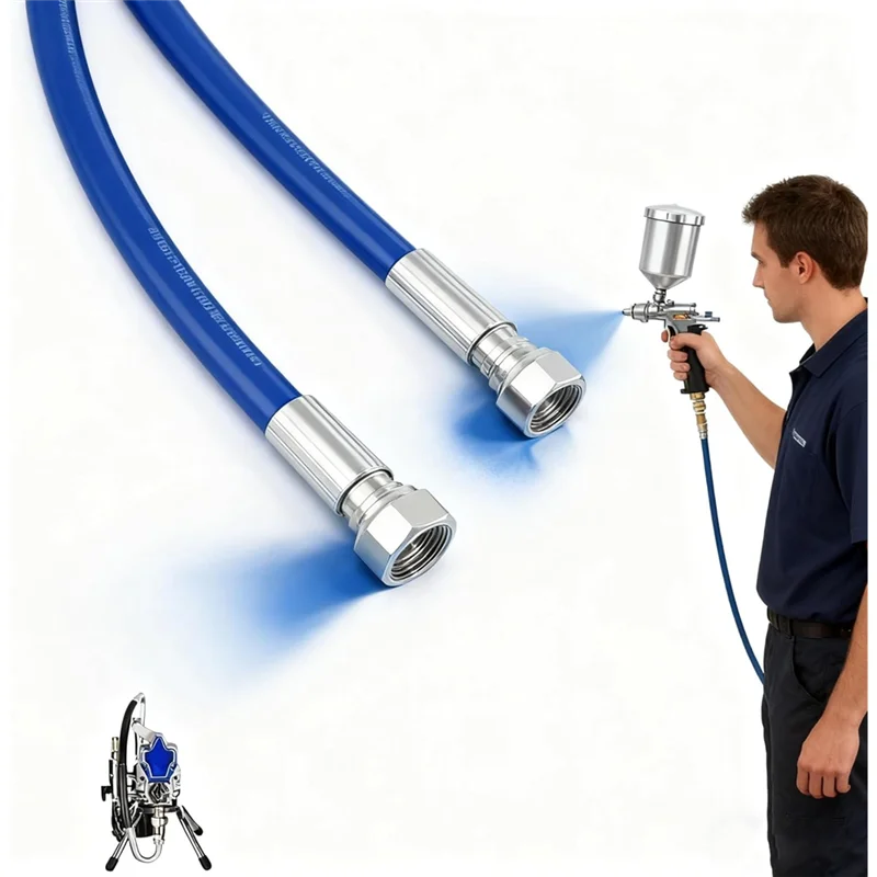 สายฉีดพ่น MCGS-For 490 495 595 390 395 พร้อมข้อต่อ 1.65 ฟุต/50 ซม. สายด้านข้างสำหรับเครื่องพ่นแบบไร้อากาศแรงดันสูง อุปกรณ์เสริมสำหรับเปลี่ยน