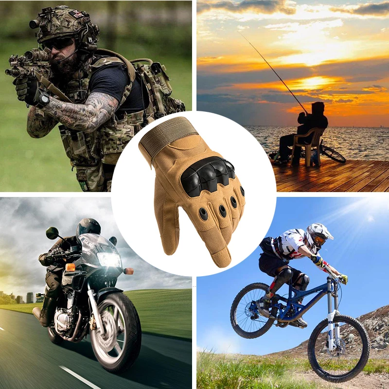 VATLTY Nouveau Doigt Complet Militaire Gants De L’Armée Pour Hommes Dur Shell Protection Tactique En Plein Extérieur Gants De Moto Respirant Cadeau