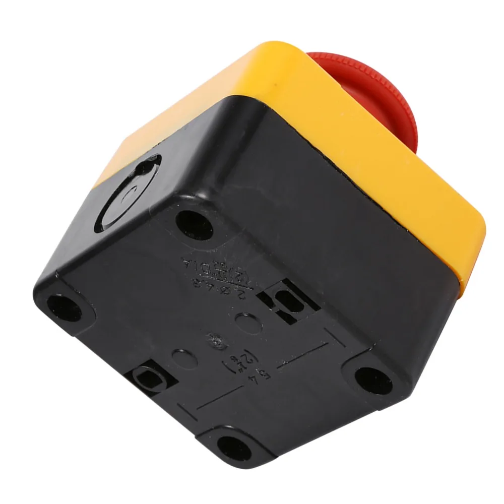 Red ​Emergency Stop Switch With Box Push Button Push Button Switch 660V Emergency Stop Pushbutton Switch​ Machinery Safety