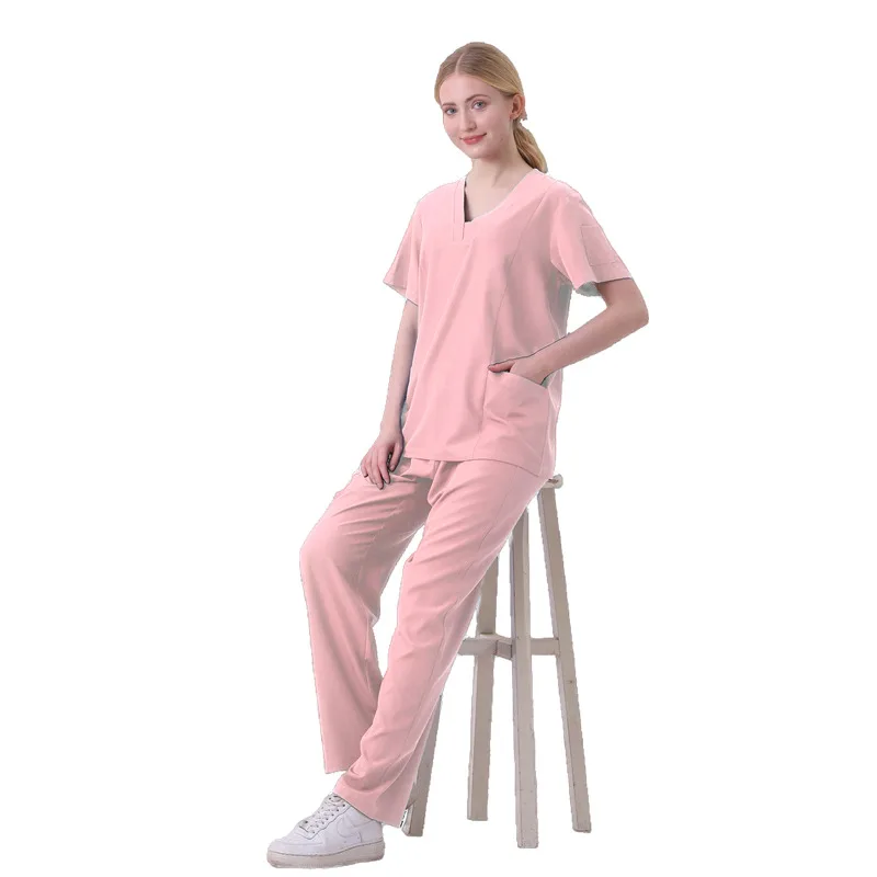 Wholesale Women Wear Scrub Suits Hospital Doctor Working Medical Surgical Multicolor Unisex Uniform Nurse Accessories