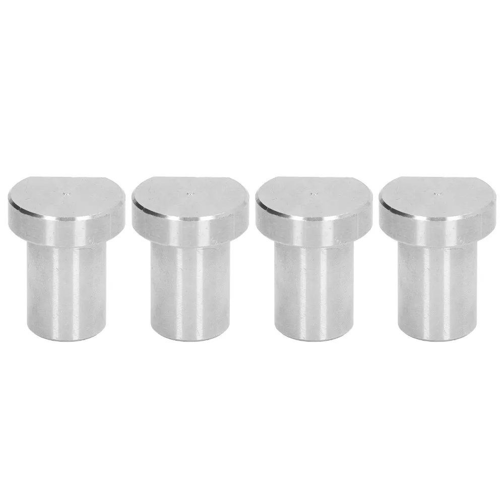 4pcs Stainless Steel Workbench Stop Dog 19mm Diameter Anti Slip Design Bench Dog Clamp Desktop Peg Brake Stop For Woodworking