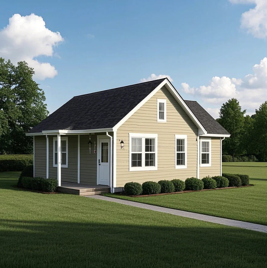 Custom Sustainable Green Prefabricated Minimalist Design Steel Structure House for Outdoor Farmhouse Application