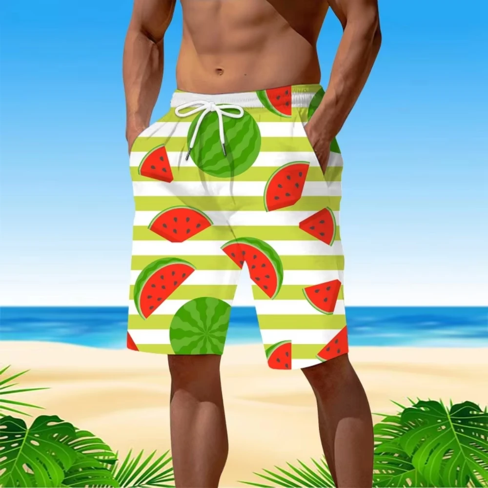 

2025 New Men 3D Printed Flowers Swim Trunks Leaves Short Pants For Casual Swimwear Beach Shorts Sports Surf Board Shorts