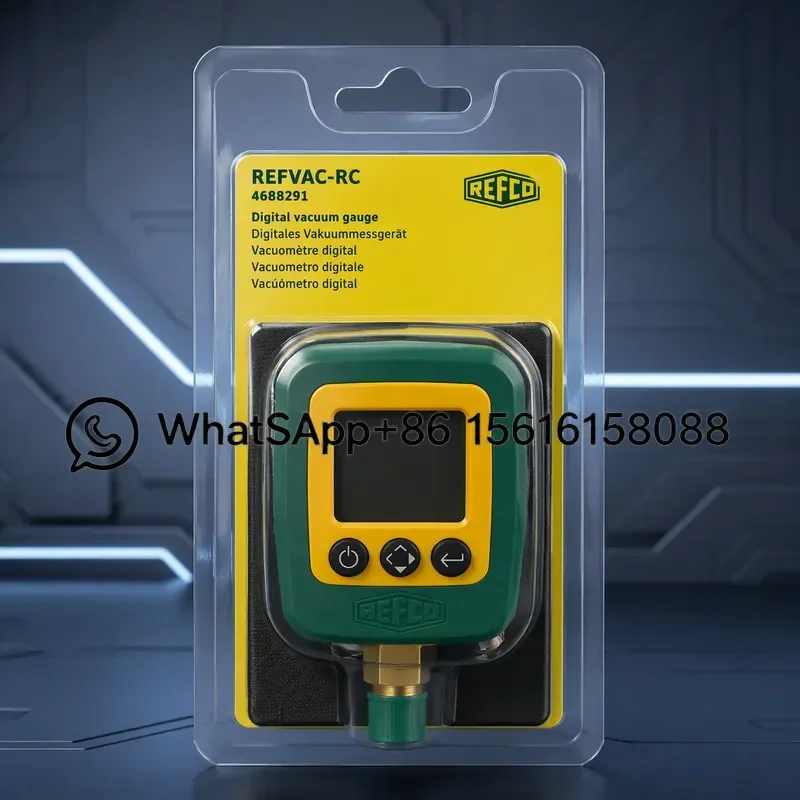REFCO REFVAC-RC Digital Vacuum Gauge Electronic Refrigeration Vacuum Meter HVAC Inspection Tool High Precision Leak Detection