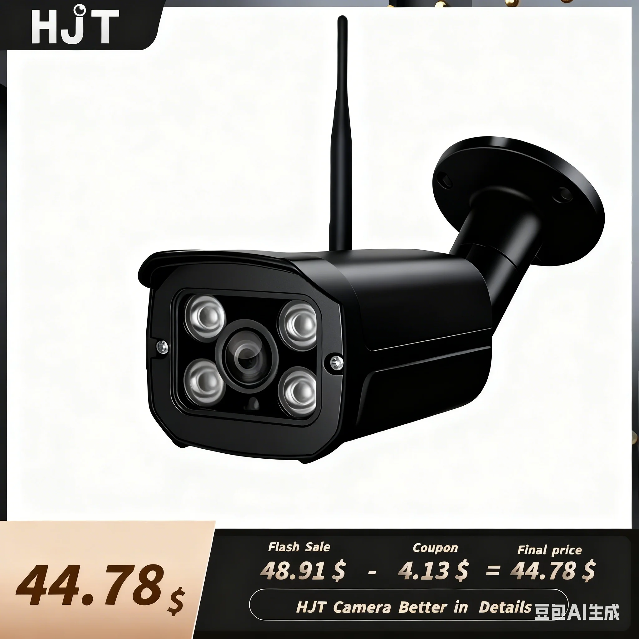 

HJT 5MP WIFI 4K 8MP камеры H.265 2MP 4IR Night Vision Onvif2.4 Humanoid Detection Audio Input Security Surveillance камеры