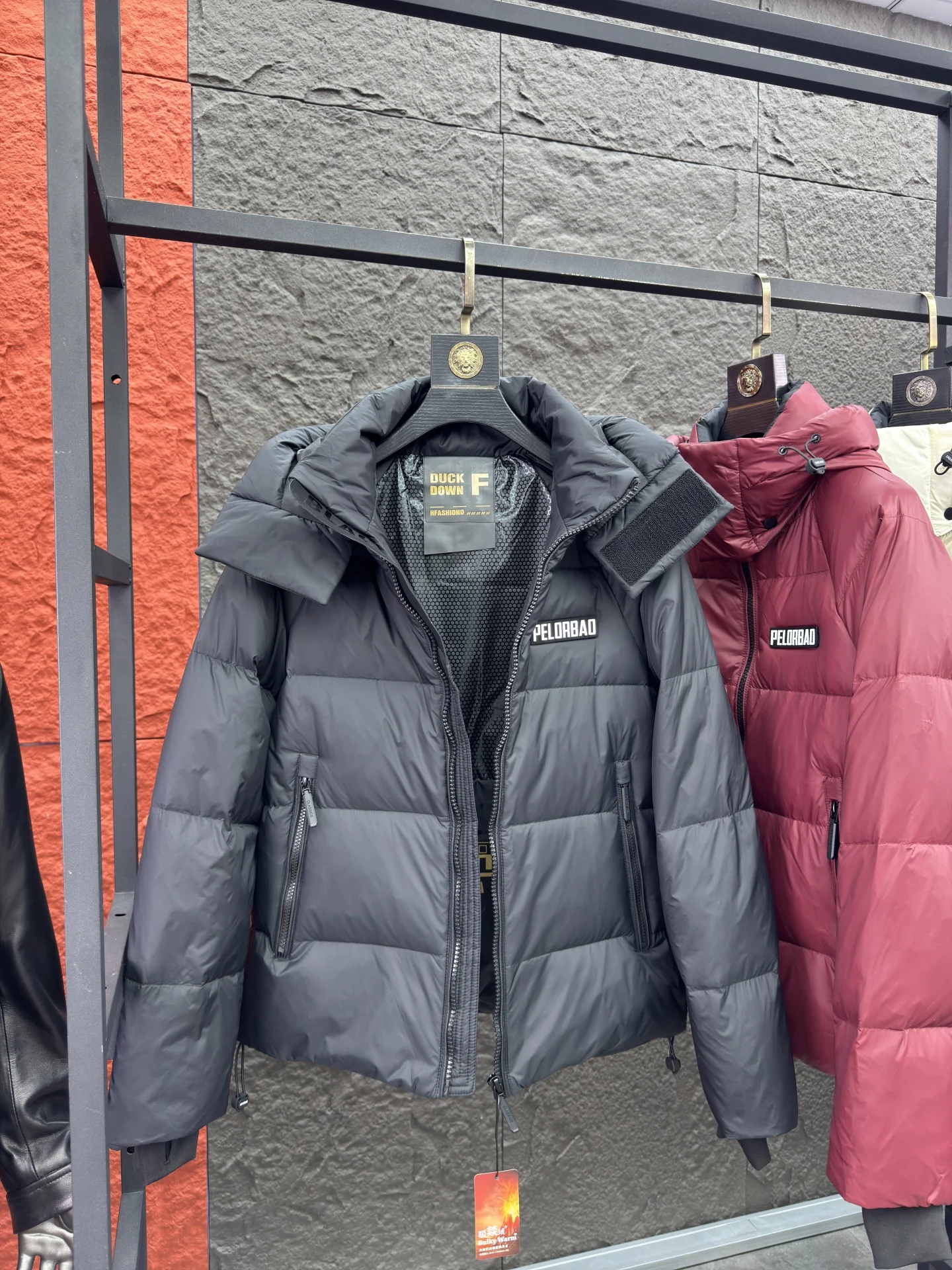 

High-End Goose down Jaet Men's Hooded Casual High-Puffed Warmth Winter Padded Coat Trendy Ci Leisure Commute Travel