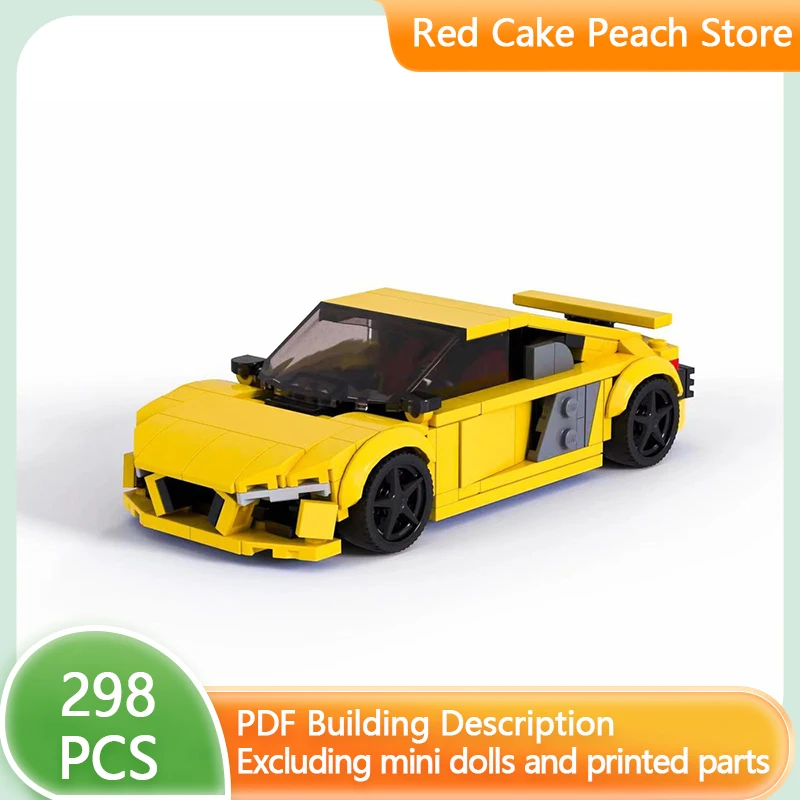 

City Sports Cars Model MOC Building Bricks Speed Champion R8 Modular Technology Gifts Holiday Assemble Children Toys Suit